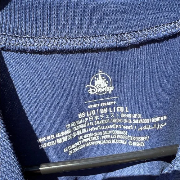 Disneyland Resort adult unisex Navy Stitch Sweatshirt - Picture 6 of 6